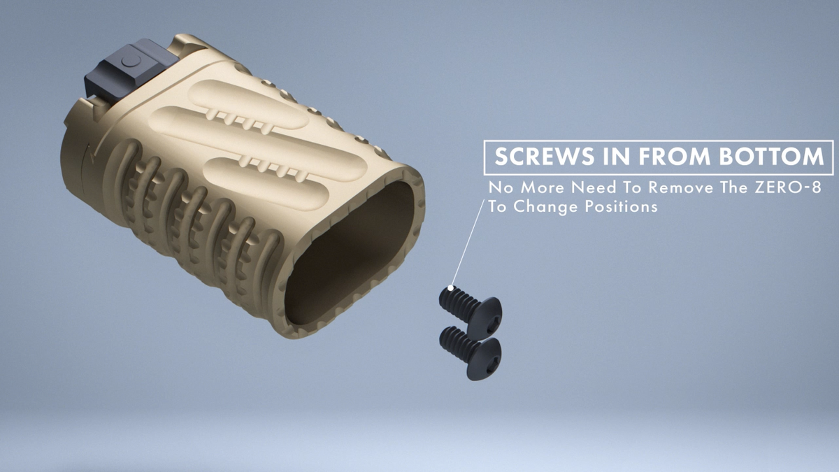 Zero-8 Multi-Angle Grip V2, Aluminum, S size, MLok Interface
