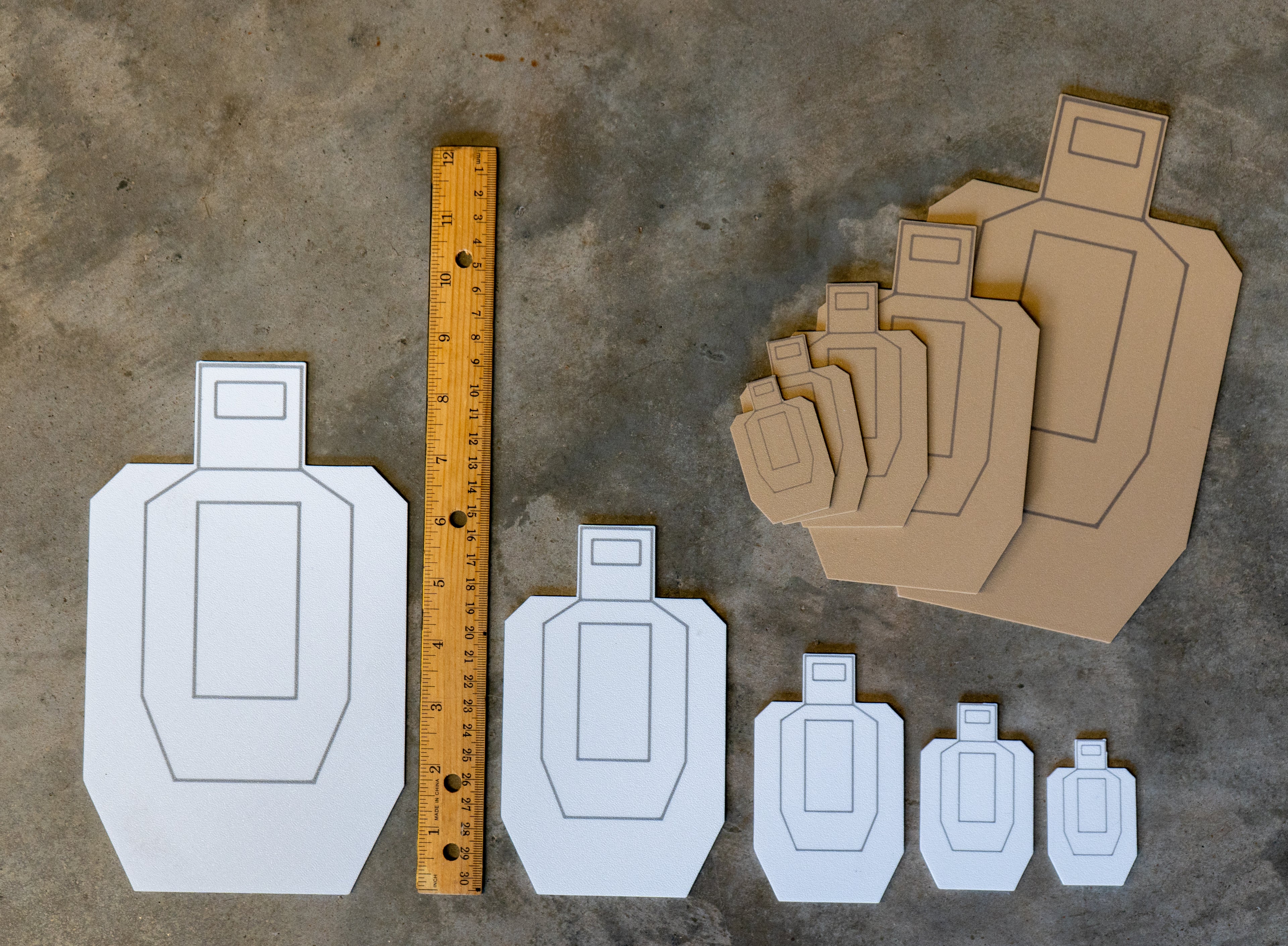 IPSC dry fire target SET