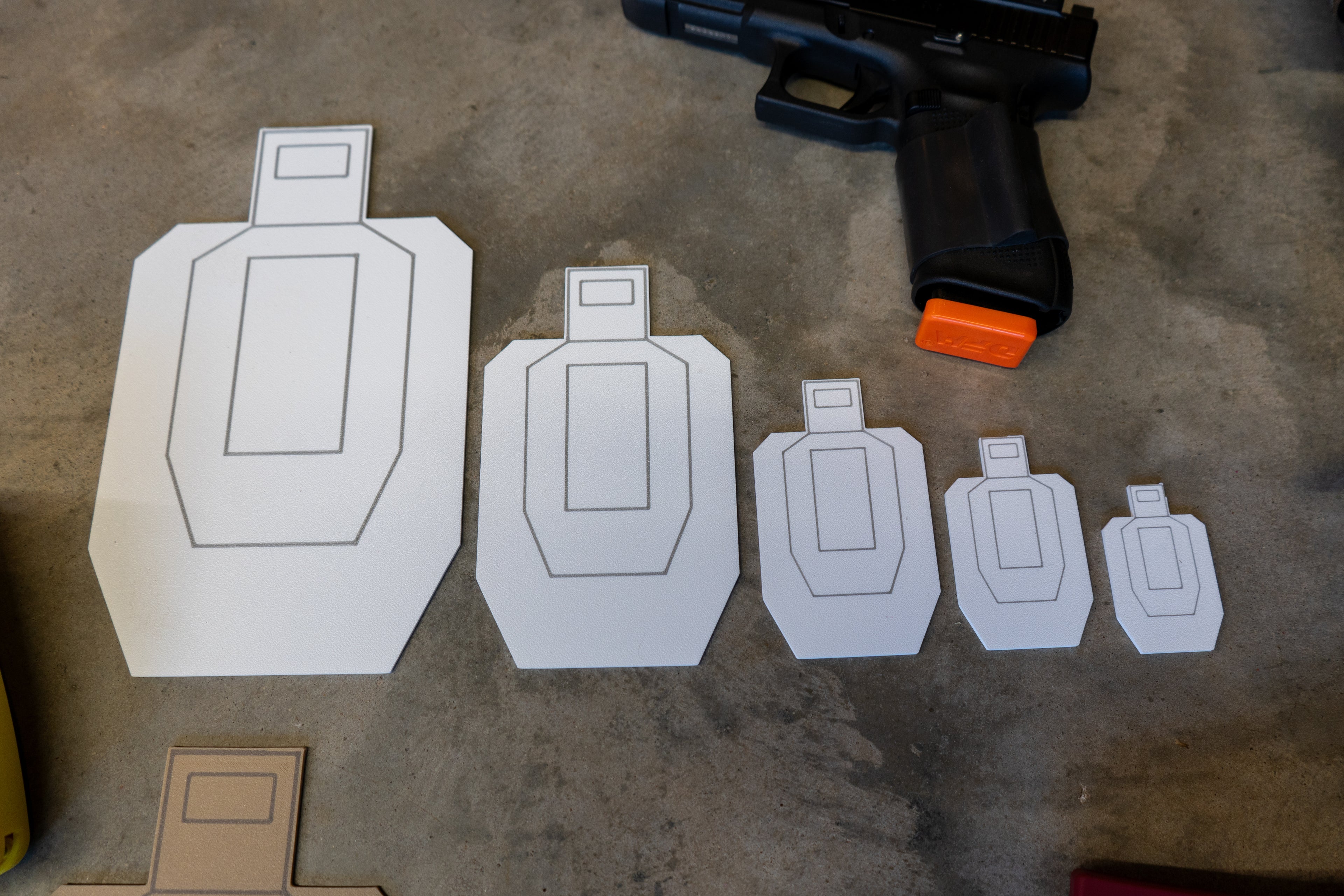 IPSC dry fire target SET