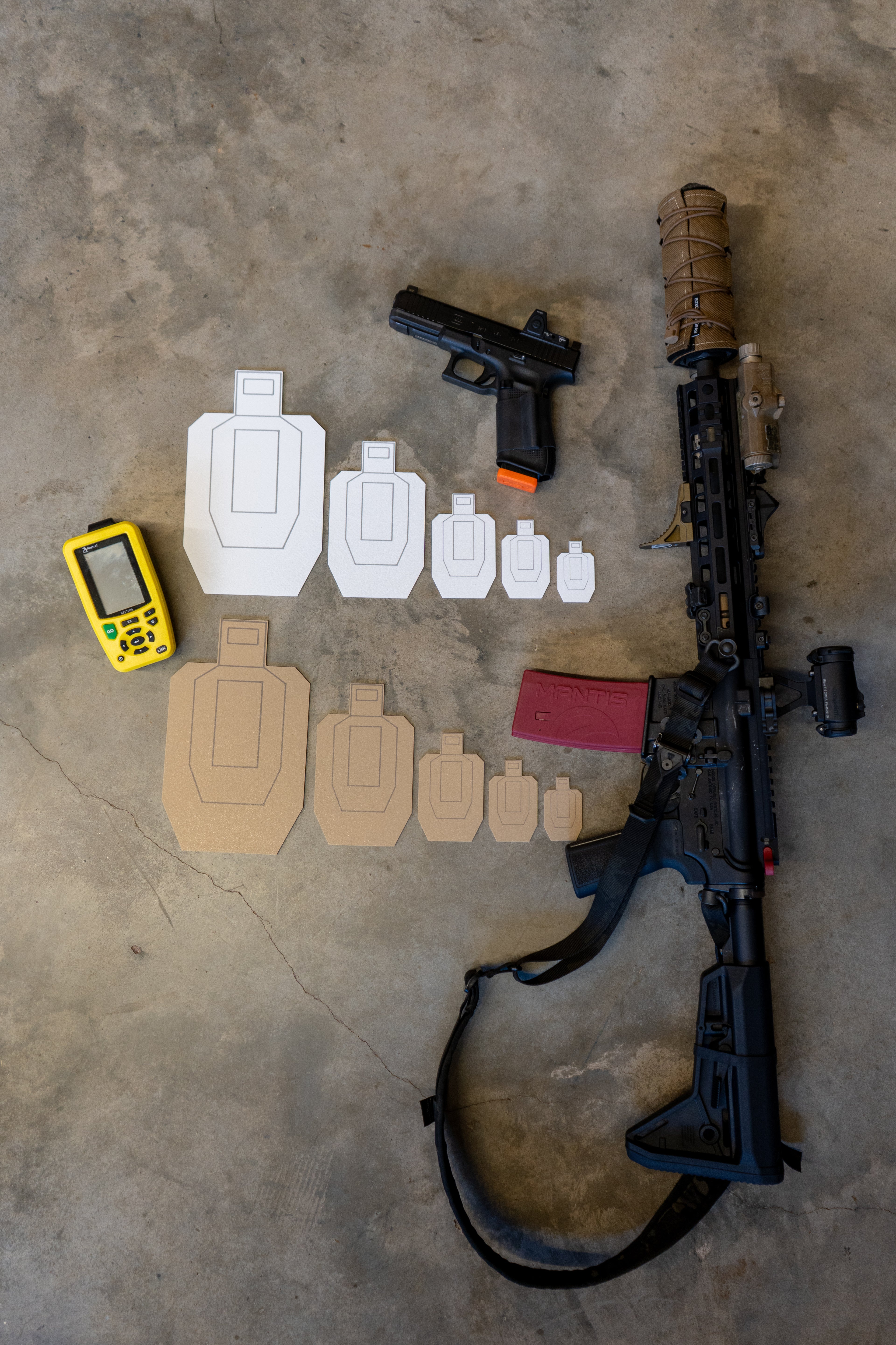 IPSC dry fire target SET
