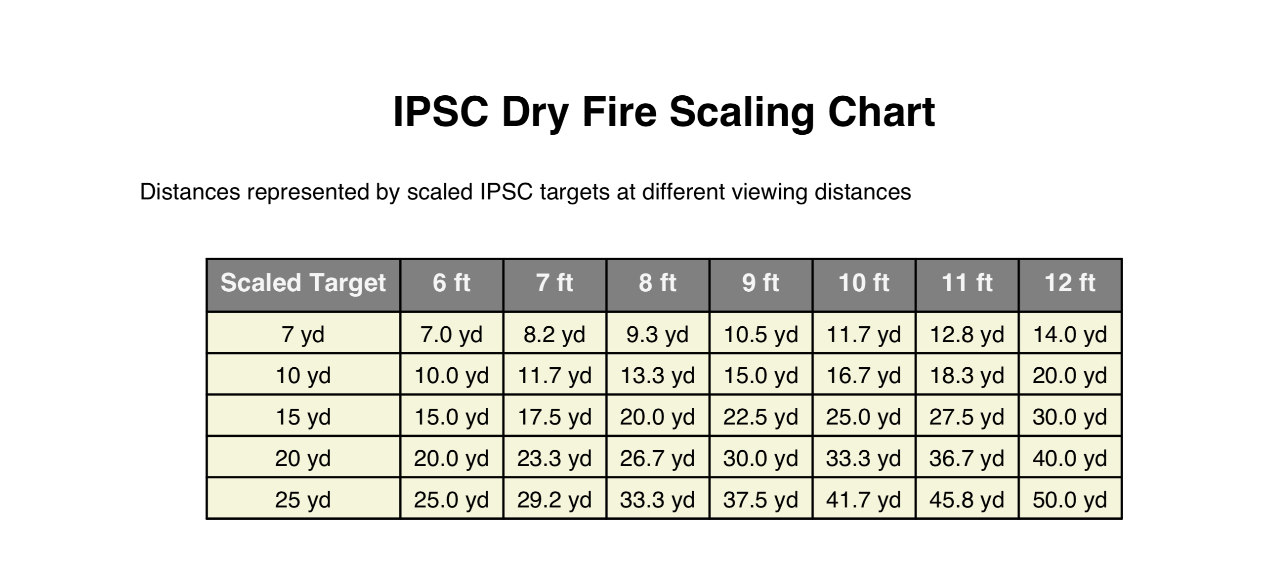IPSC dry fire target SET