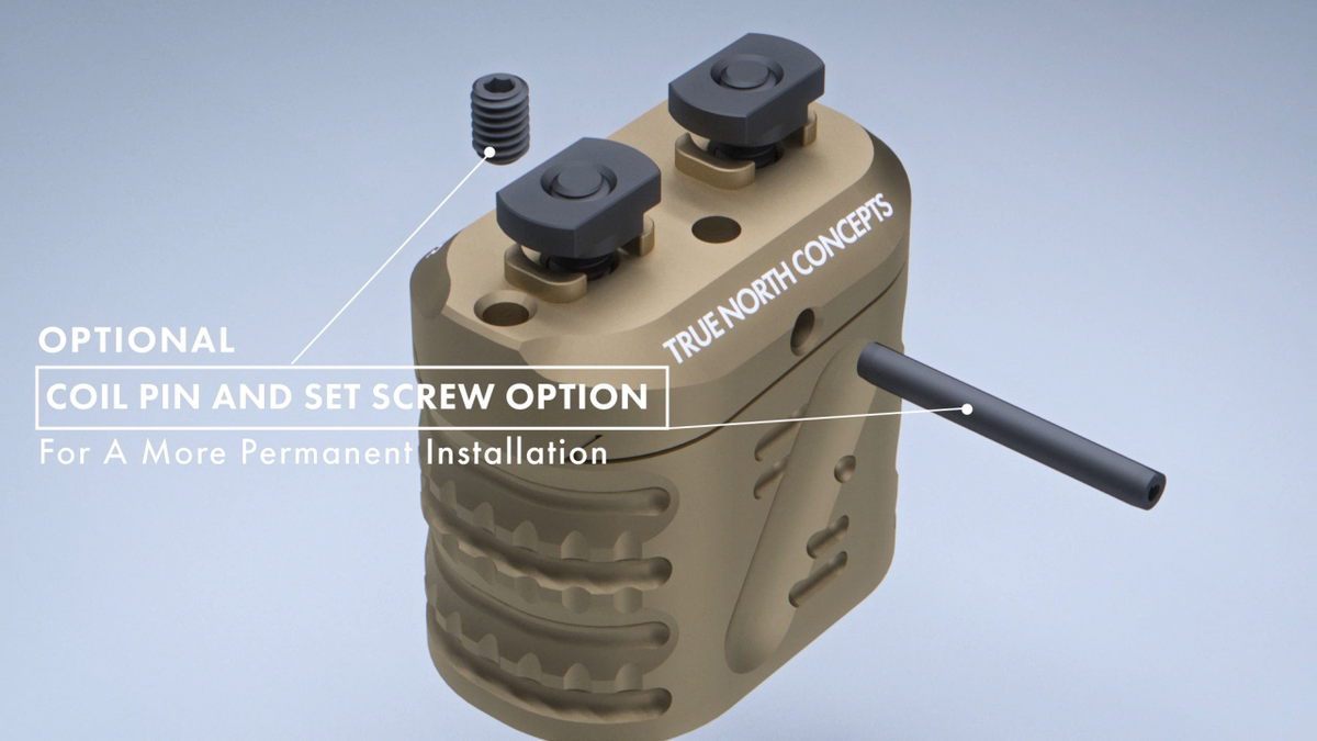 Zero-8 Multi-Angle Grip V2, Aluminum, K size, MLok Interface